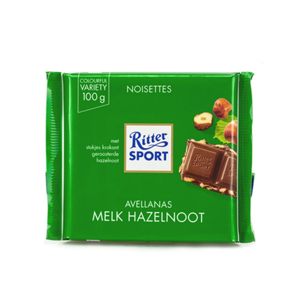 Chocolate con trozos de avellana Ritter 100gr