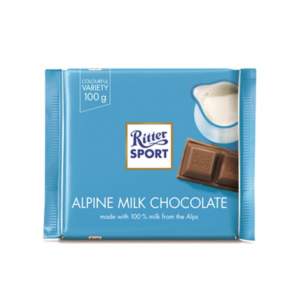 Chocolate con leche de los Alpes Ritter 100gr