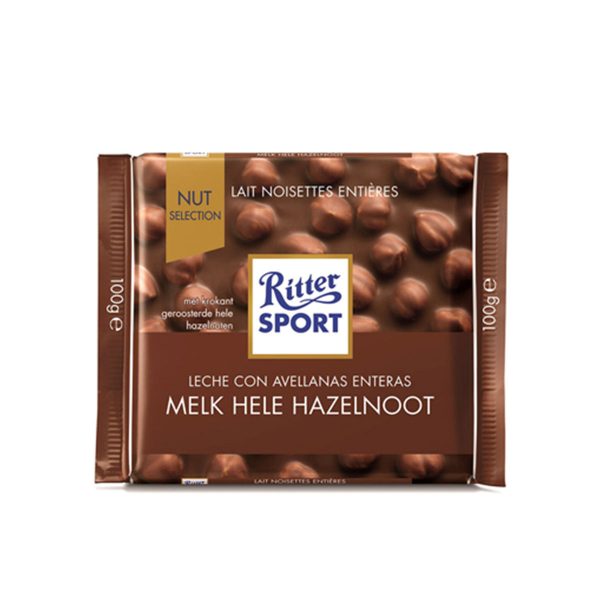Chocolate oscuro con avellanas Ritter 100gr