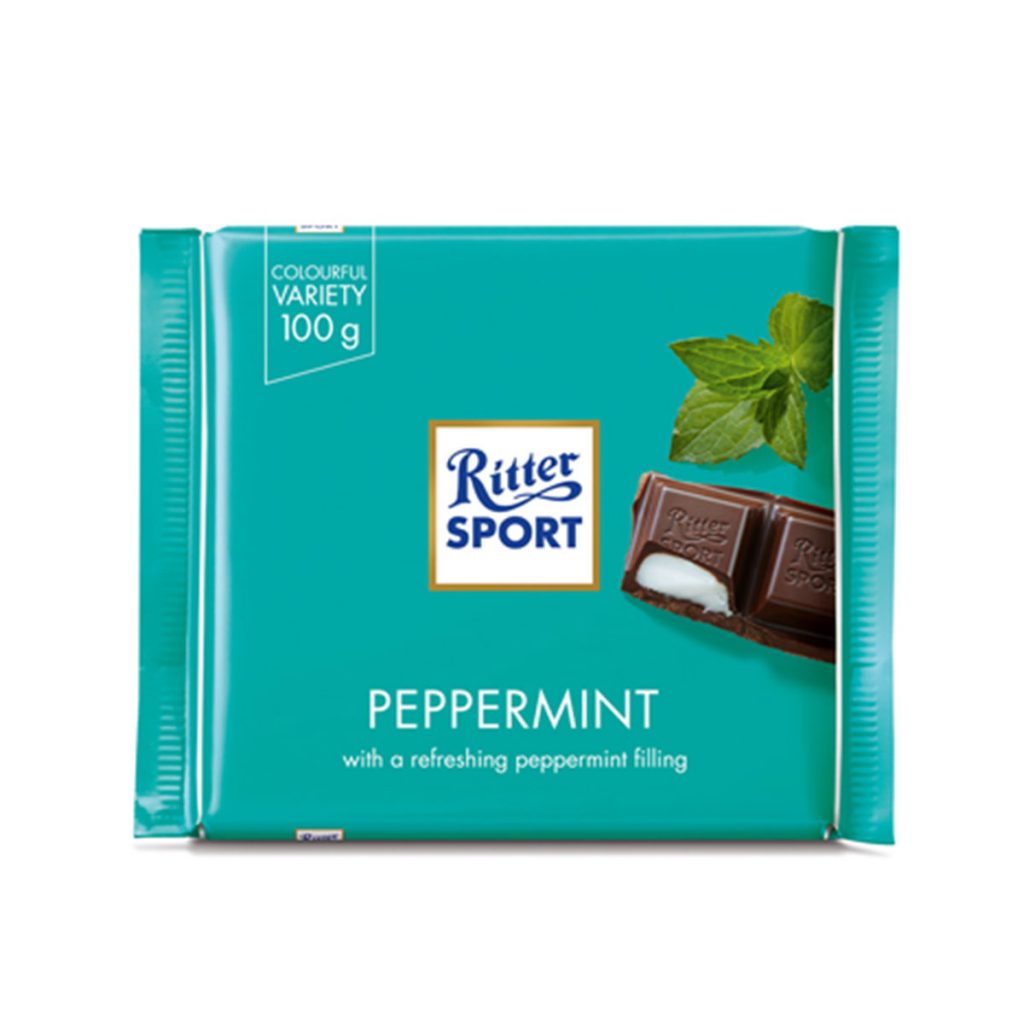 Chocolate leche y menta Ritter 100gr
