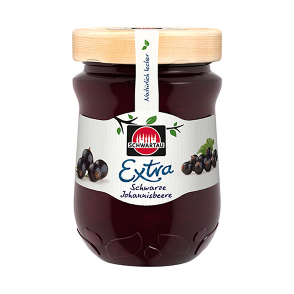 Mermelada extra grosellas negras 340gr Schwartau