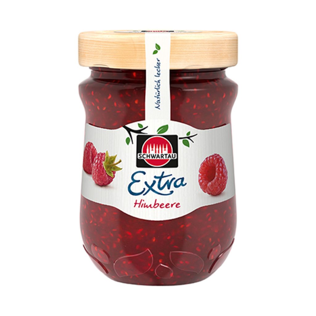 Mermelada extra frambueza 340gr  Schwaetau