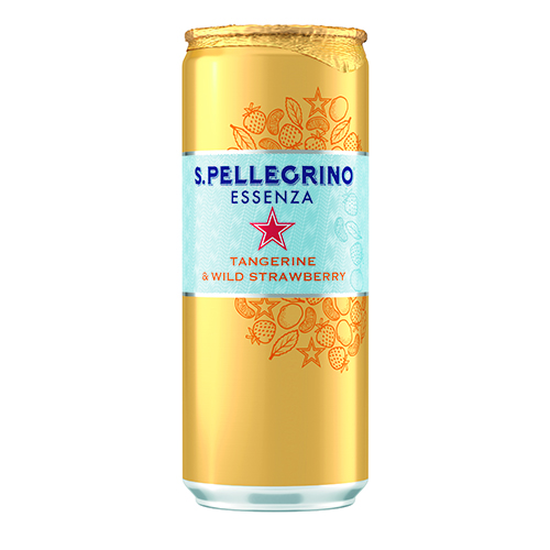 S.Pellegrino Essenza Tangerine y Wild Strawberry Mandarina y Fresa, Sin Calorias
