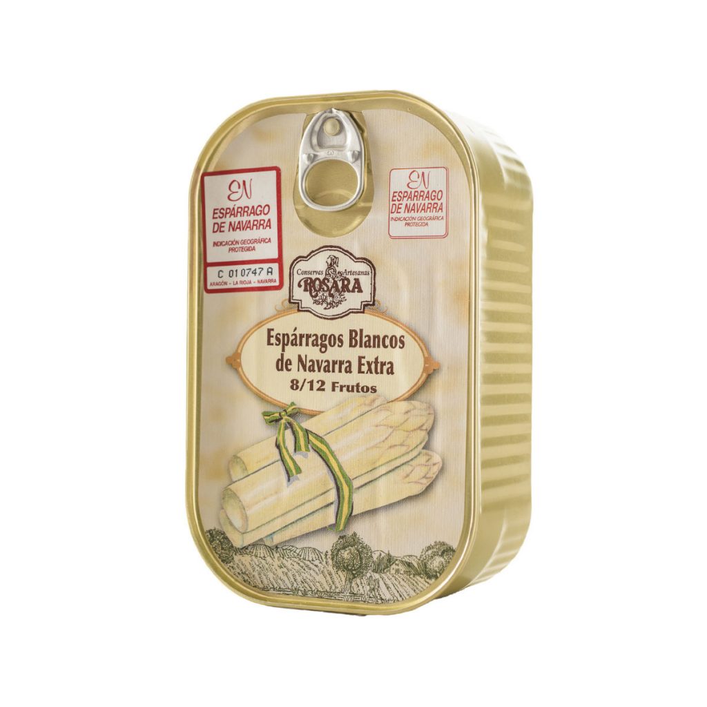 Espárragos blancos lata 390gr Rosara