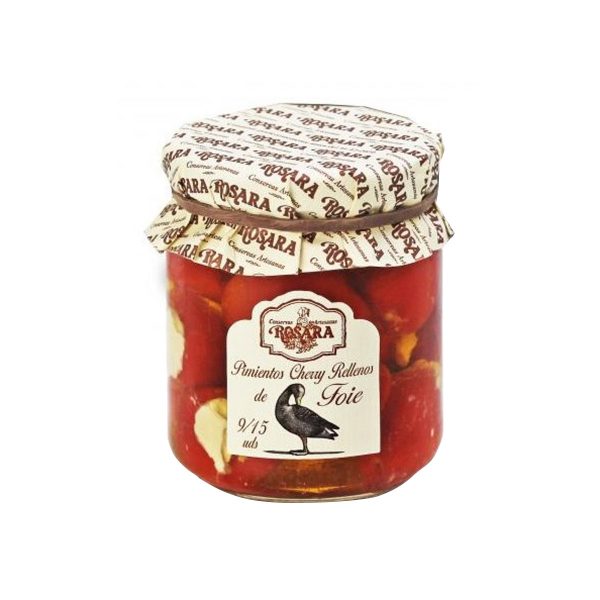 Pimiento cherry foie 185gr Rosara