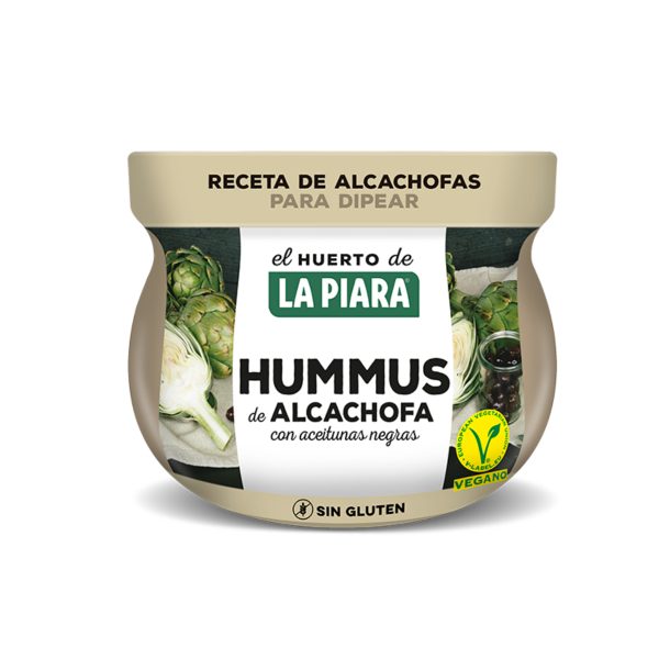 Hummus alcachofas y aceitunas 180g