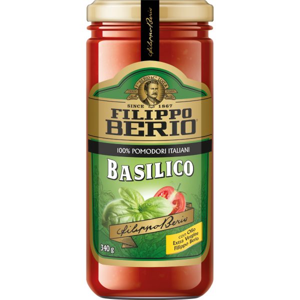 Salsa de tomate con Albahaca 340g Filippo Berio