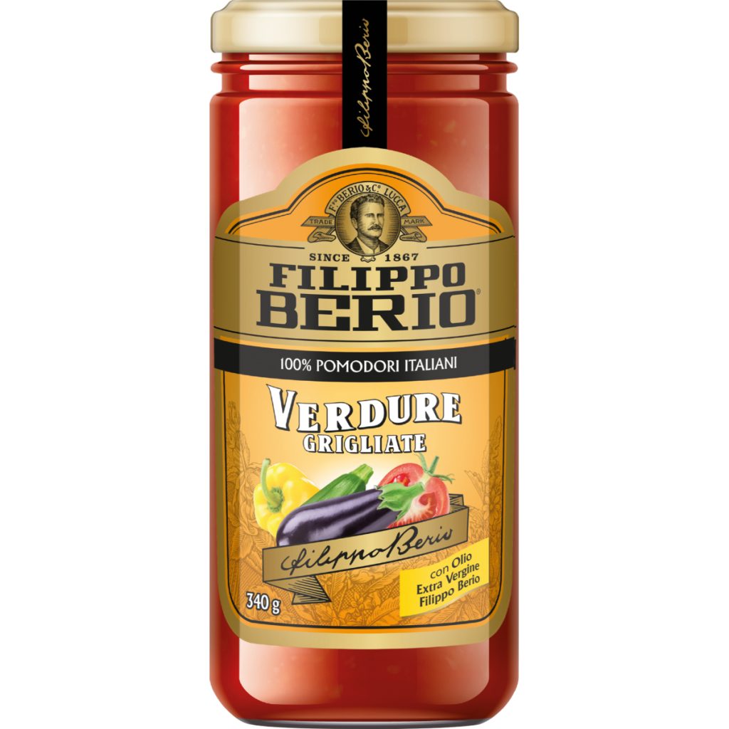 Salsa de tomate con Verduras a la Brasa 340g Filippo Beri