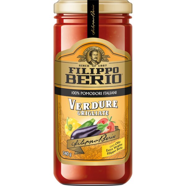 Salsa de tomate con Verduras a la Brasa 340g Filippo Beri
