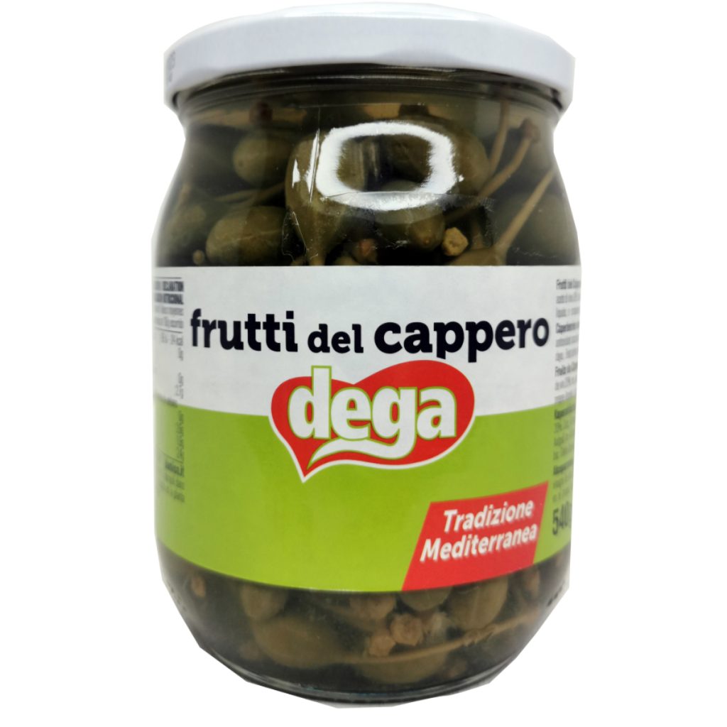 Alcaparras con tallo 540gr Dega
