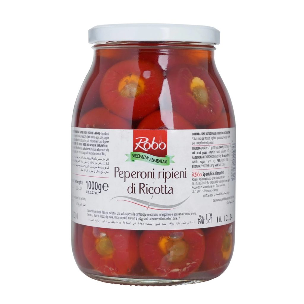 Pimientos rellenos de ricotta Dega 1k