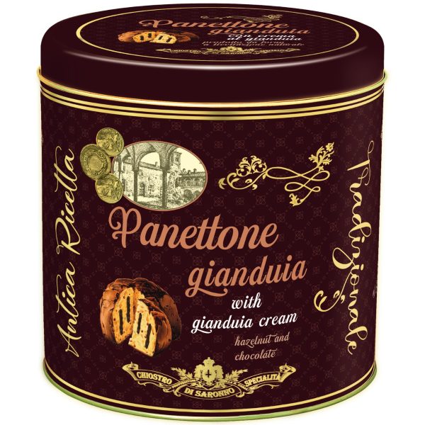 Panettone Gianduia ( Hazelnut &Amp; Chocolate) Metal Edition 750g