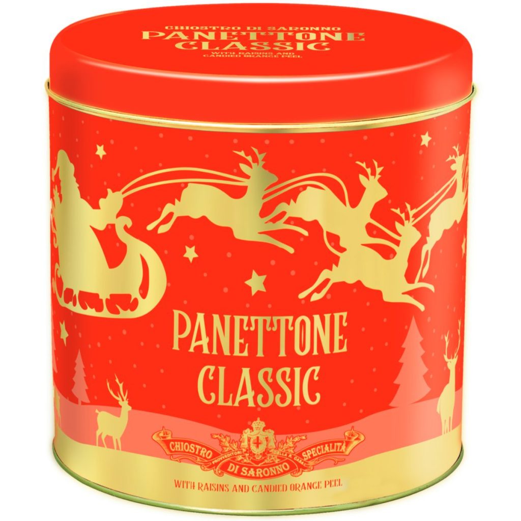 Panettone Classico Metal Golden Reindeer 1kg