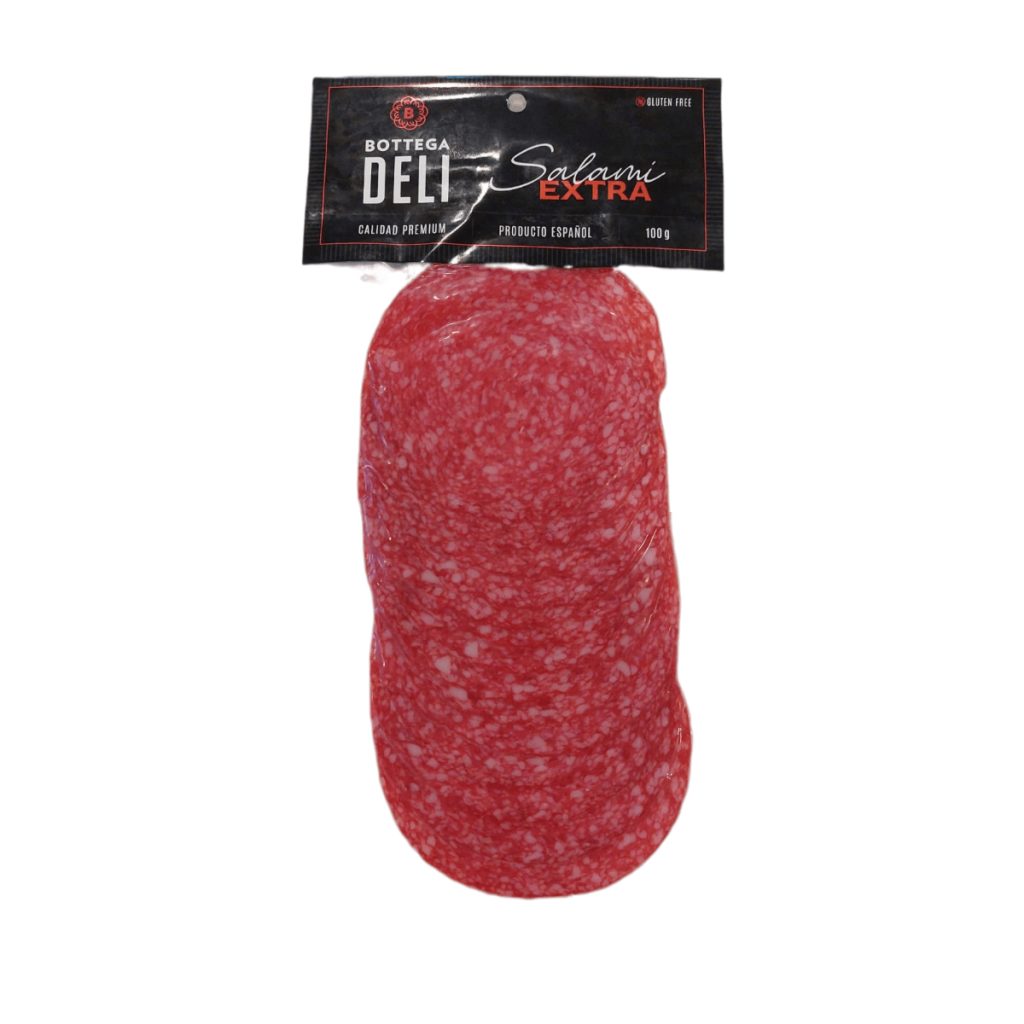 U. Salami De Cerdo Extra Rebanado Bottega Deli 100gr