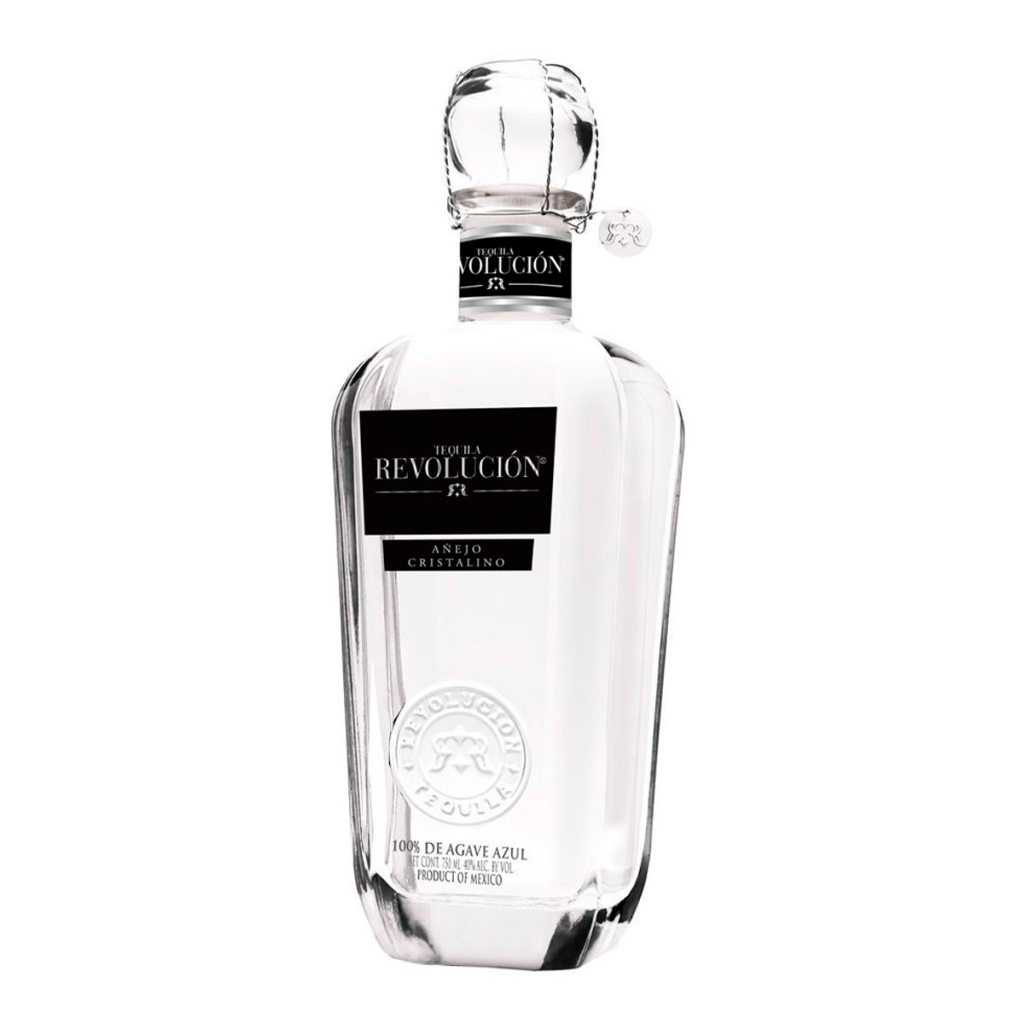 TEQUILA AÑEJO REVOLUCION CRISTALINO