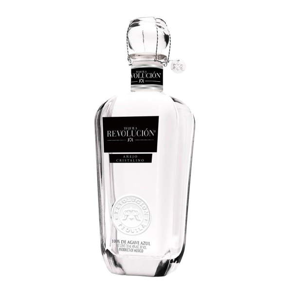 TEQUILA AÑEJO REVOLUCION CRISTALINO
