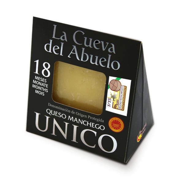 MANCHEGO DOP UNICO CUÑA 18 MESES SPANISH CHEESE 200G