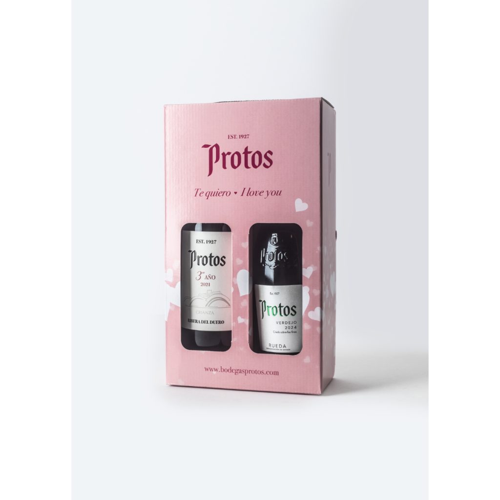2pack protos san valentin crianza + verdejo 750ml