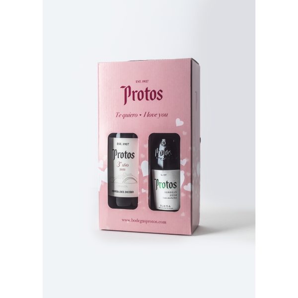 2pack protos san valentin crianza + verdejo 750ml